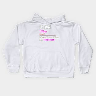 Utah Stronger Mom Kids Hoodie